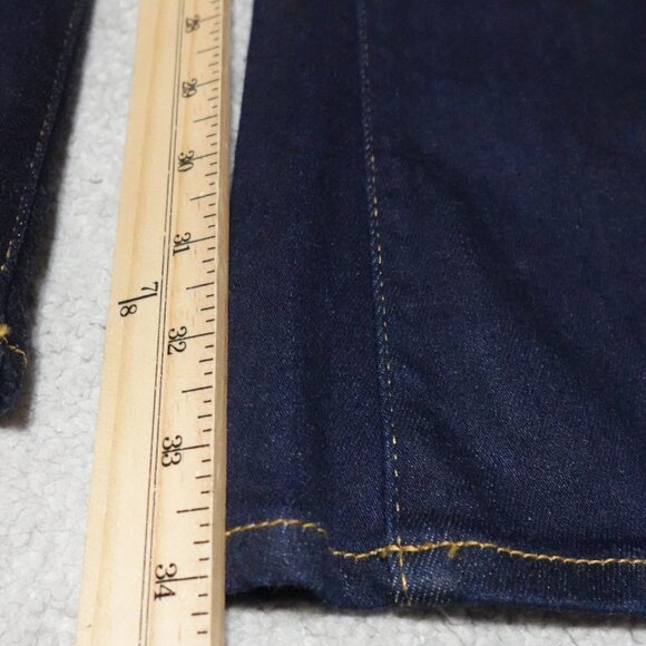Frame Le High Flare Jeans Women's Size 27 Dark Wash Denim Flat Front Workwear - Picture 11 of 14